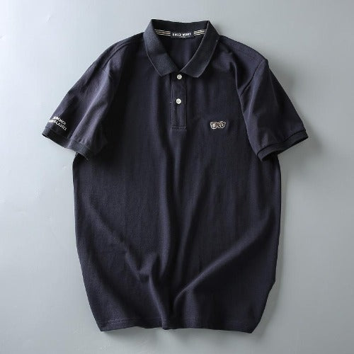 Importé - Polo T-Shirt Homme En Coton Brodé Décontracté Manches courtes