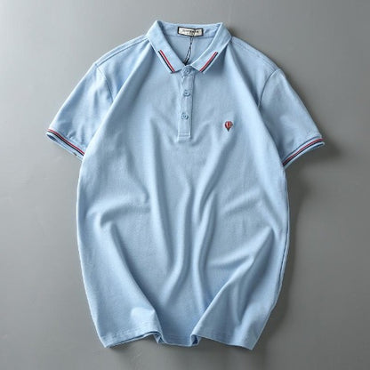 Importé - Polo Brodé Homme Décontracté Manches Courtes