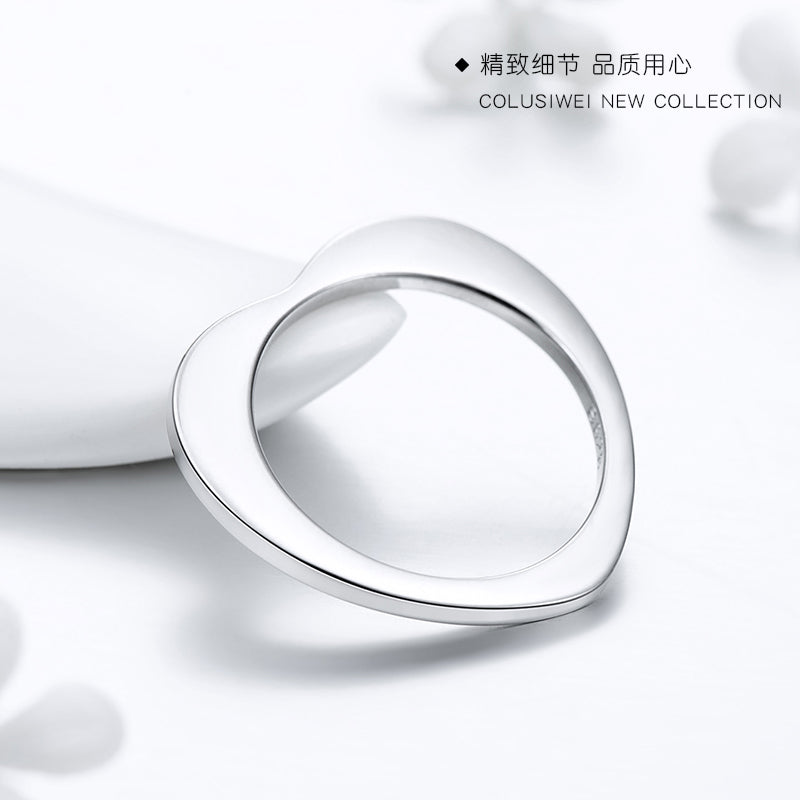 Importé -  Bague Argent en Cœur