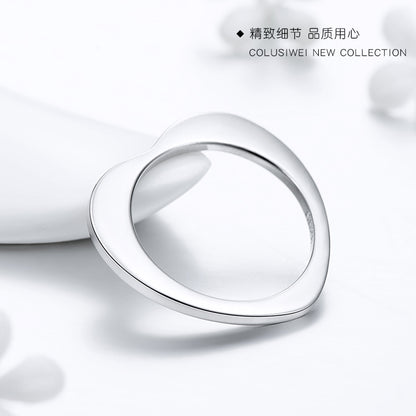 Importé -  Bague Argent en Cœur