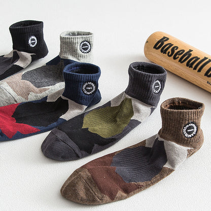 Importé - Lot de 5 Paires de Chaussettes Sport 100% Coton Tendance