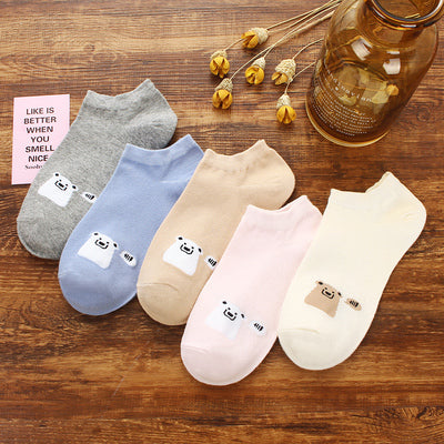 Importé - Lot de 5 Paires de Chaussettes Sport 100% Coton