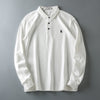 Importé - Polo T-Shirt Homme en Coton Broderie à Manches Longues