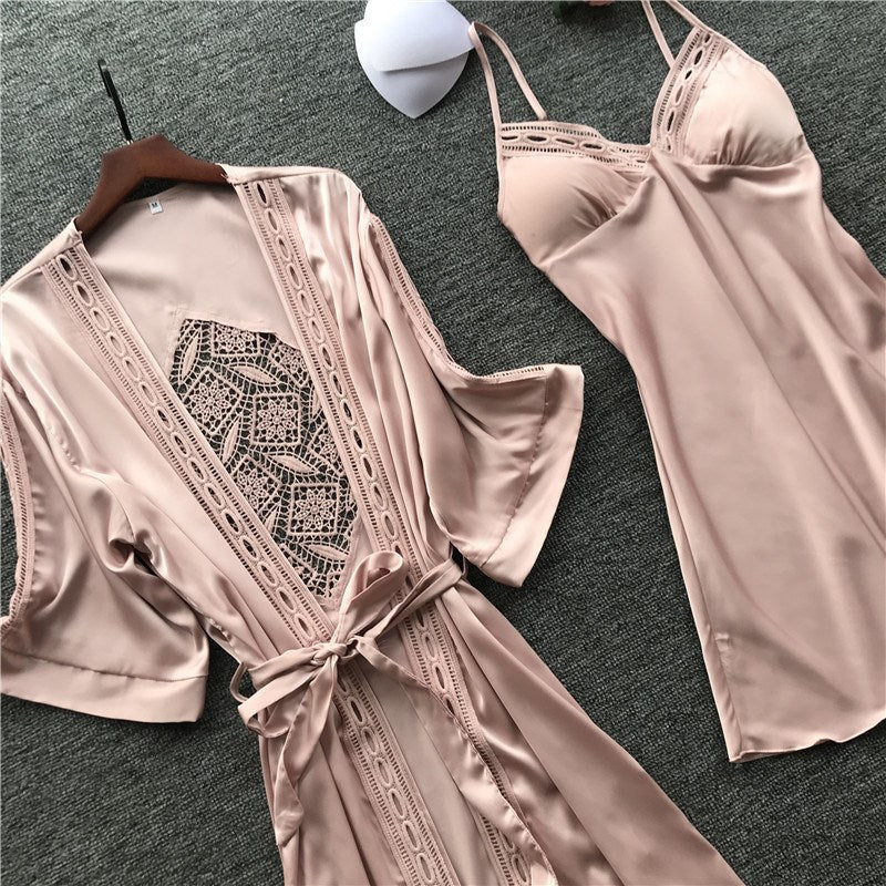 Importe - Ensemble Pyjamas Sexy Femme 2 Pièces En Dentelles
