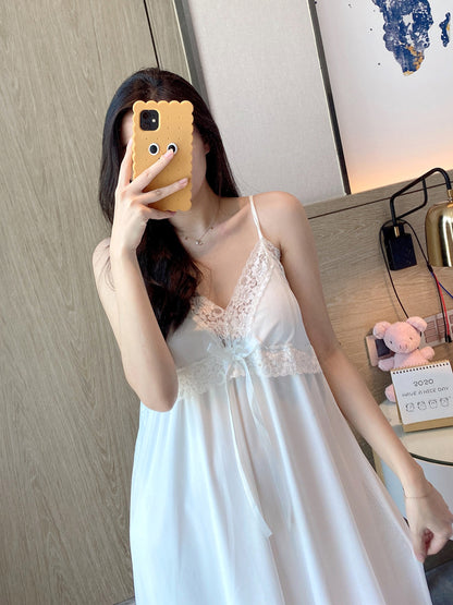 Importe - Pyjamas Femme Robe de Nuit Bras Mince