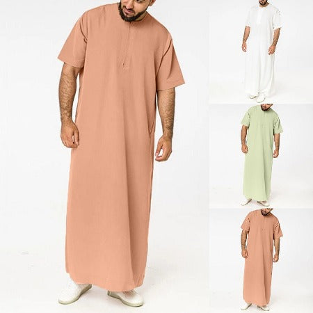 Importé - Boubou Homme Marocain Manches Courtes