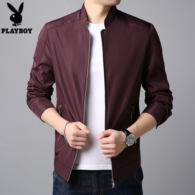Importé - Veste Jacket Playboy en Coton Sky pour hommes
