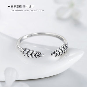 Importé - Anneau en Feuille Ouvert