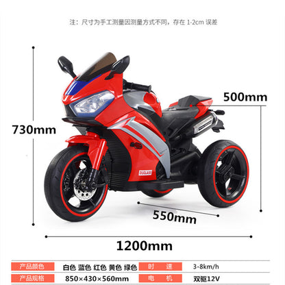 Importé - Moto Électrique A Trois Roues Pour Enfant Avec Batterie Télécommandée De 1 A 7 ans