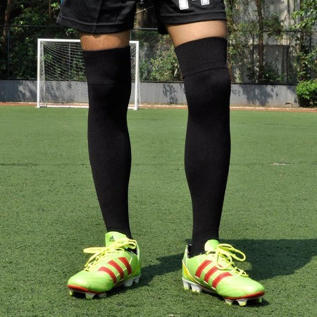 Chaussettes protège-tibias pour hommes et femmes, football