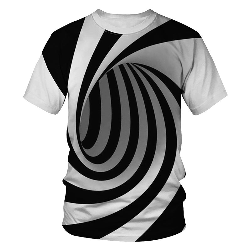 Importé - T-shirt 3D Homme manches Courtes En Soie