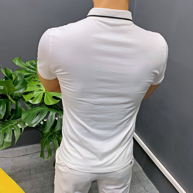 Importé - Polo T-Shirt Décontracté à manches courtes pour Hommes
