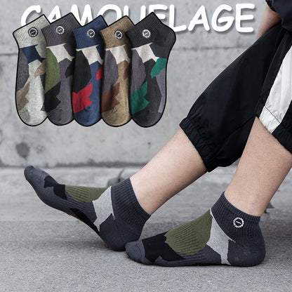 Importé - Lot de 5 Paires de Chaussettes Sport 100% Coton Tendance