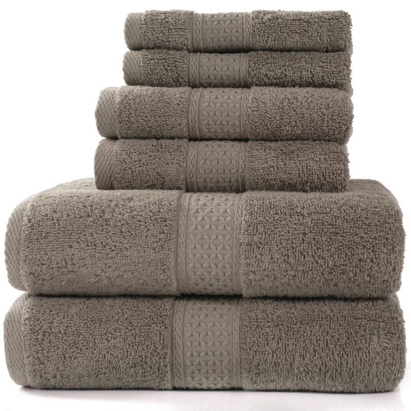 Importé - Ensemble Serviette de bain de Luxe en coton - 6 Pièces