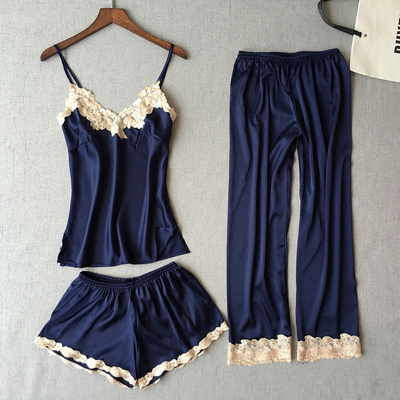 Importe - Ensemble Pyjamas Femmes Sexy 3 Pièces