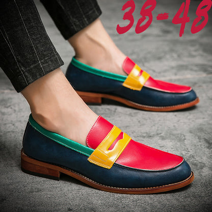 Importé - Chaussure Homme Mocassins Cuir PU En Grande Pointure