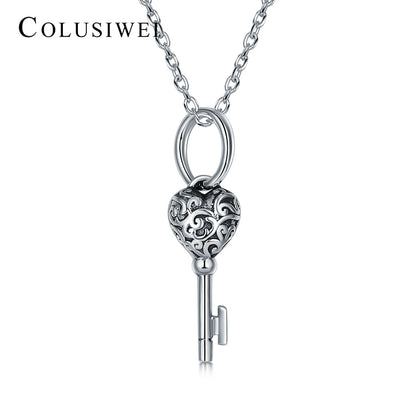 Importé - Collier Argent en Forme de clé