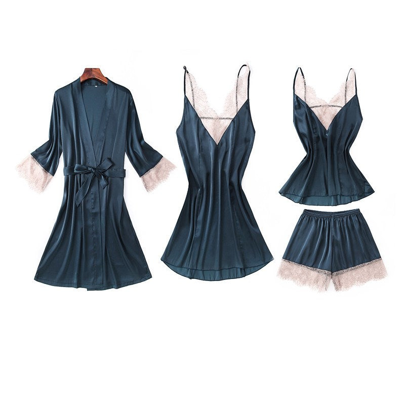 Importe - Ensemble Pyjamas Femmes Sexy 3 Pièces A Bretelles