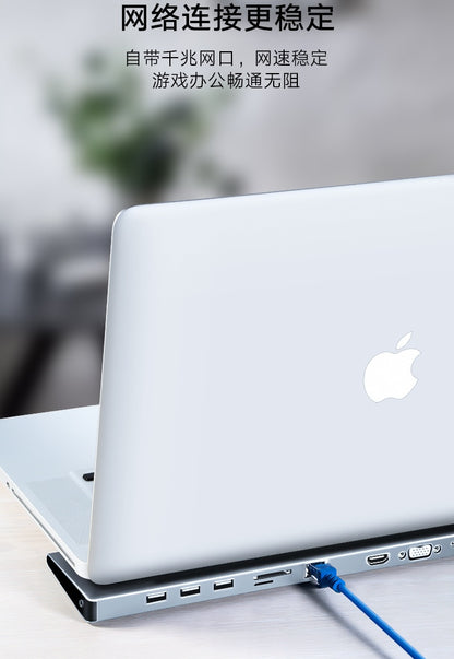 Importé -  Station D'accueil Multifonction 10 En 1 Type-C USB 3.0 / HDMI / VGA Charge PD 4K HD