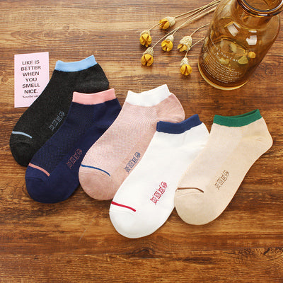 Importé - Lot de 5 Paires de Chaussettes Sport 100% Coton