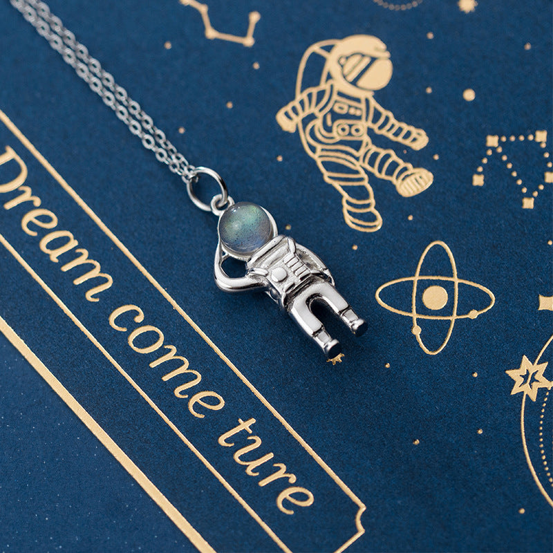 Importé - Collier Motif astronaute