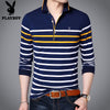 Importé - Polo T-shirt Hommes Playboy en Coton à manches longues