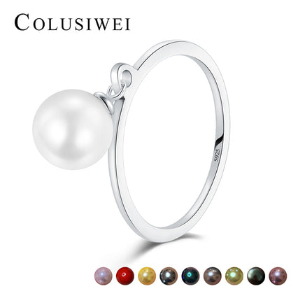Importé -Bague Perle en Argent