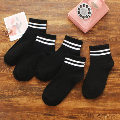 Importé - Lot de 5 Paires de Chaussettes Style Sport 100% Coton