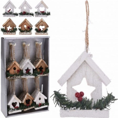 DECO NOEL-MAISON A SUSPENDRE-9X2X1CM