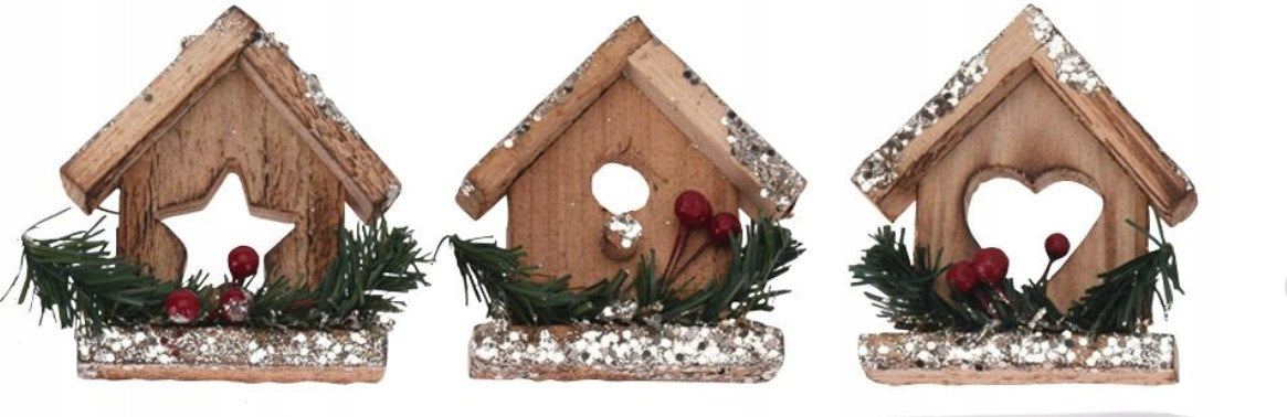 DECO NOEL-MAISON A SUSPENDRE-9X2X1CM
