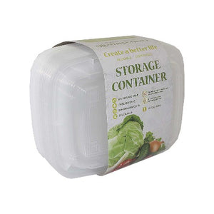 Boite de Conservation en Plastique-400ml-set de-8pcs-Blanc