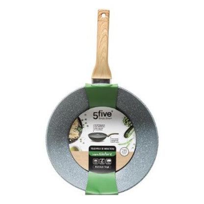 POELE - 28CM-EN ALUMINIUM FORGE LIGNE NATURE