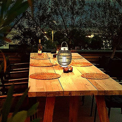 Lanterne Solaire En Plastique Verre-35×44.5cm