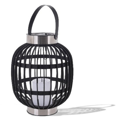 Lanterne Solaire En Plastique Verre-35×44.5cm