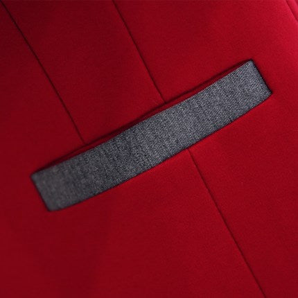 Importé - Veste Blazer Coupe Slim Un Bouton Pour Femmes