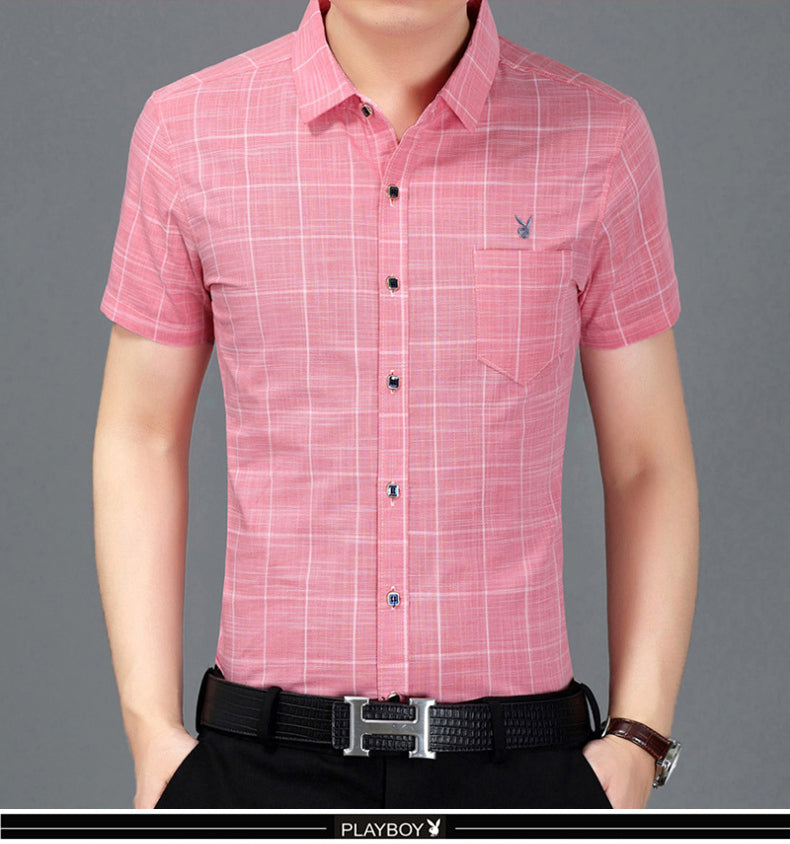 Importé - Playboy Chemise Homme Manches Courtes