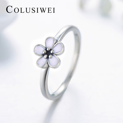 Importé - Bague de Fiançailles Motif Fleur