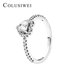 Importé -  Alliance  de Brillance en Forme de Cœur