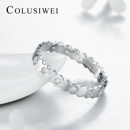 Importé -  Bague  Incrusté de Cristal de Zircon