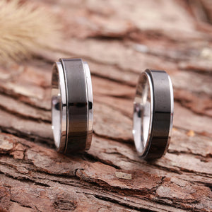 Importé - Bagues Anneaux de Fiançailles et Mariage Fashion 100% en Acier