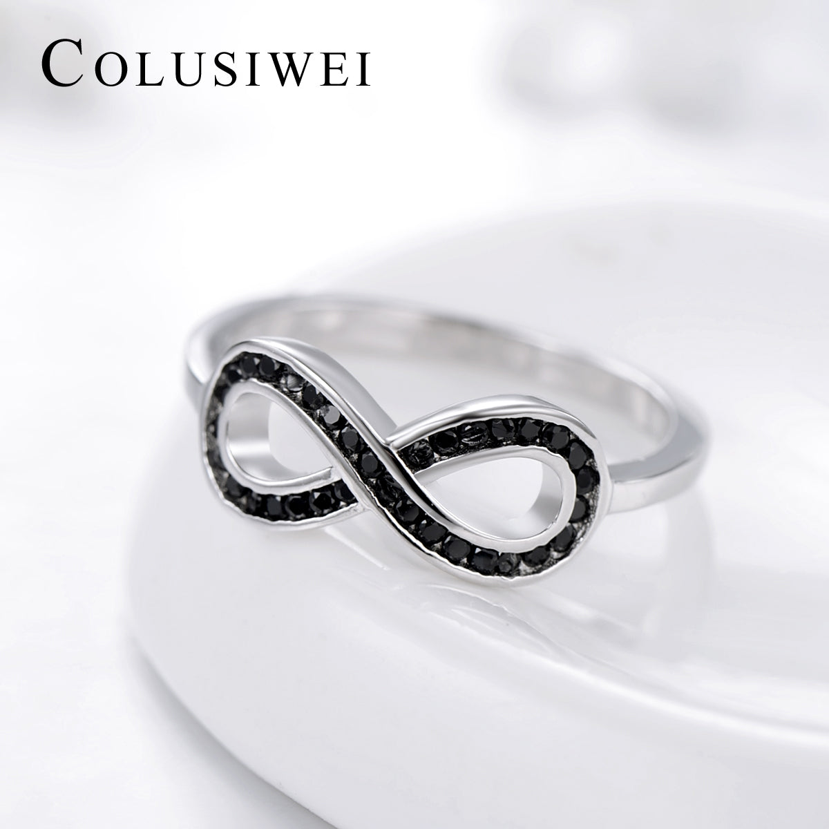 Importé -  Bague de Mariage Motif Huit