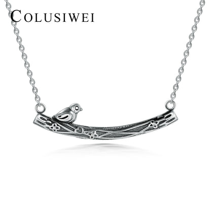 Importé - Collier Petit Pendentif Oiseau