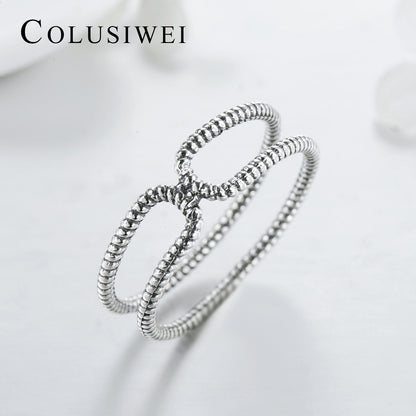 Importé - Bague Torsadée Multicouche