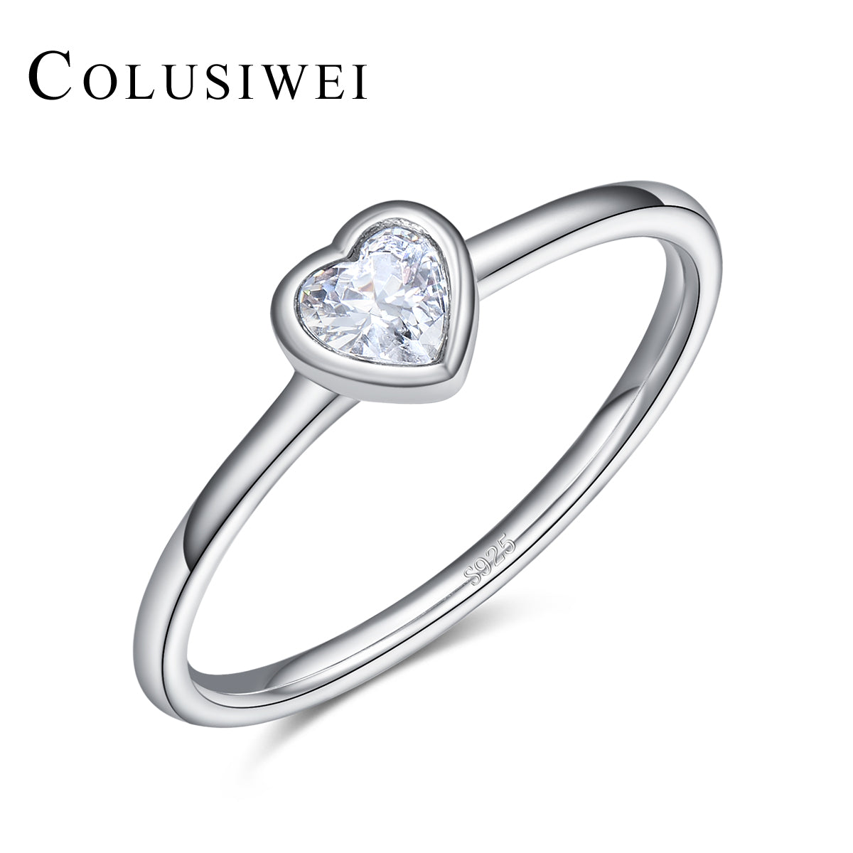 Importé - Bijoux  Bague de Mariage en Cœur