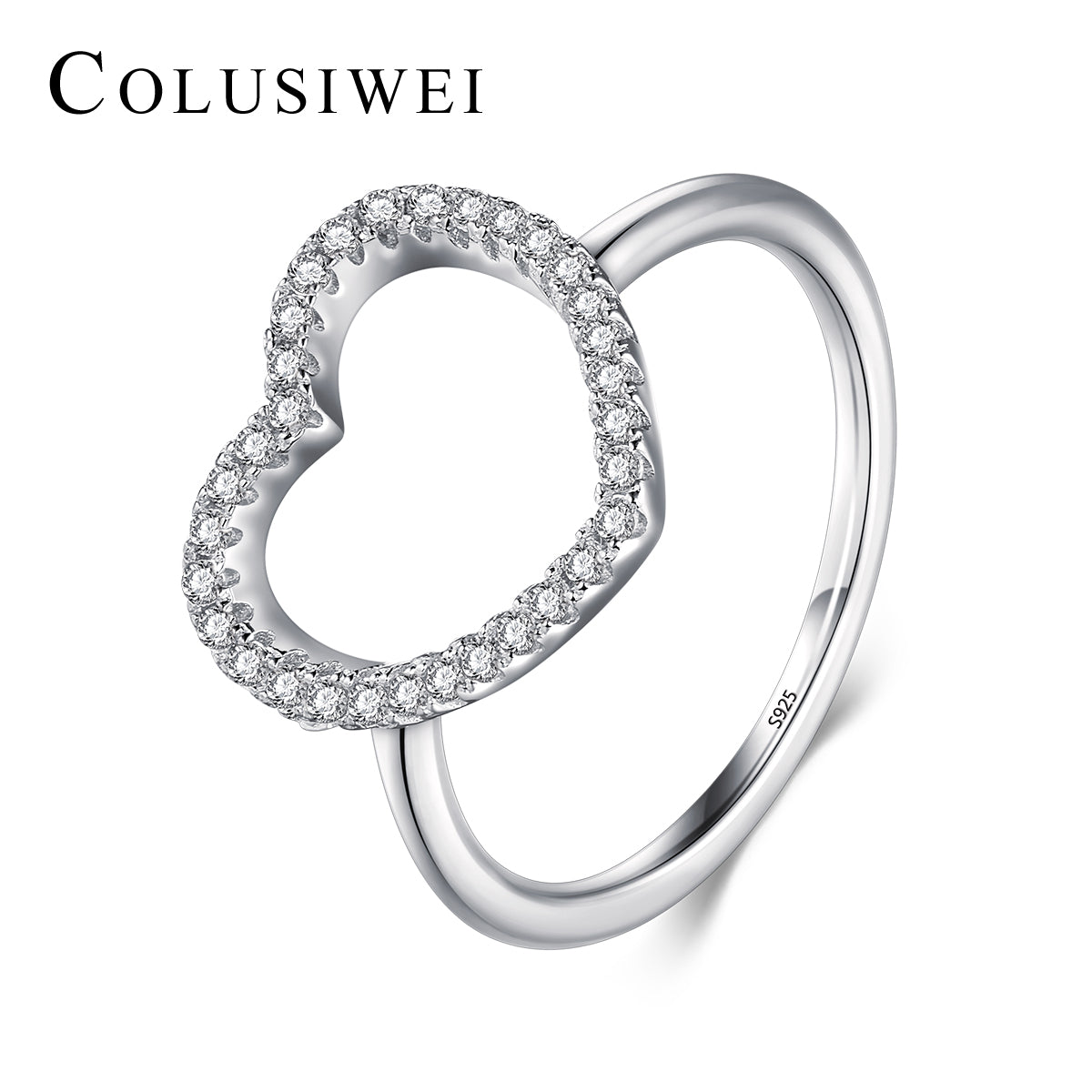 Importé - Bague Argent en cœur