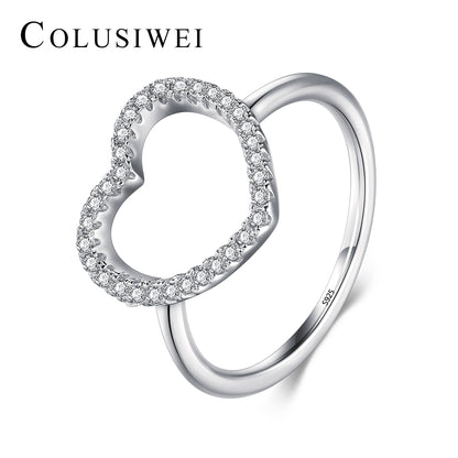 Importé - Bague Argent en cœur