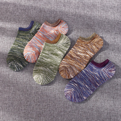 Importé - Lot de 5 Paires de Chaussettes Sport A Rayures 100% Coton