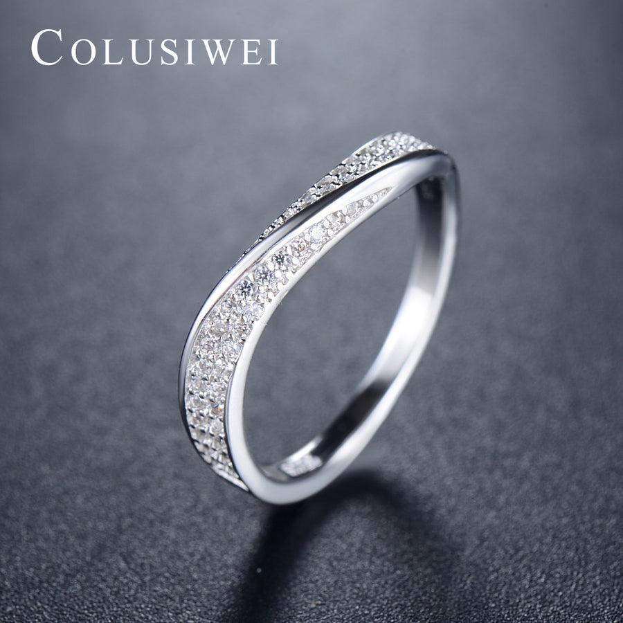 Importé - Bague Ultra-Fine en Argent