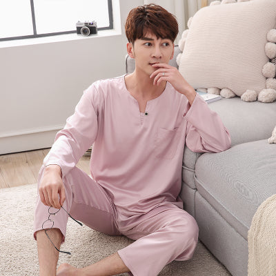 Importé - Ensemble Pyjamas en soie pour Homme et Femme