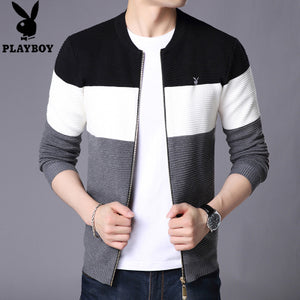 Importé - Playboy Cardigan Jacket Pull-over à Zip Pour hommes